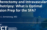 Atherectomy/IVL: What is Optimal Lesion Preparation for the SFA?