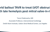 Hybrid Bailout TAVR to Treat LVOT Obstruction With Late Hemolysis Post Mitral Valve-in-Ring
