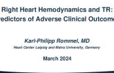 Right Heart Hemodynamics and TR: Predictors of Adverse Clinical Outcomes