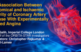 TCT 510: The Association Between Anatomical and Ischaemic Severity of Coronary Artery Disease With Experimentally Verified Angina 