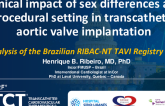 TCT 801: Clinical Impact of Sex Differences and Procedural Setting in Transcatheter Aortic Valve Implantation