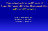 Reconciling Evidence and Practice of Culprit-Only vs. Complete Revascularization: A Personal Perspective
