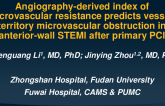 TCT 176: Angiography-derived Index of Microvascular Resistance Predicts Vessel-territory Microvascular Obstruction in Anterior-wall ST-segment Elevation Myocardial Infarction After Primary Percutaneous Coronary Intervention