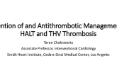Prevention of and Antithrombotic Management for HALT and THV Thrombosis