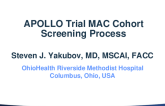 MAC Screening: Process & Best Practice Sharing