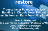 Transcatheter Pulmonary Artery Banding In Chronic Heart Failure [HFrEF]: Results From the First-in-Human Study