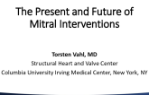 Present and Future of Transcatheter Mitral Valve Therapies