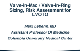 Valve-in-MAC (Sizing, Risk Assessment for LVOTO)