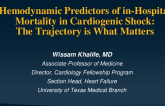 TCT 762: Hemodynamic Predictors of in-Hospital Mortality in Cardiogenic Shock: The Trajectory is What Matters