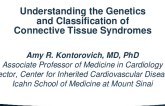 Understanding the Genetics and Classification of Connective Tissue Syndromes