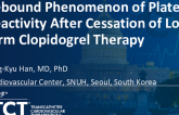 TCT 229: Rebound Phenomenon of Platelet Reactivity After Cessation of Long-term Clopidogrel Therapy