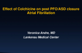 Colchicine for Prevention of Post PFO Closure Atrial Fibrillation