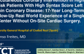 TCT 76: Percutaneous Coronary Intervention in High-Risk Patients With High Syntax Score Left Main Coronary Disease: 17-Year Long-Term Follow-Up Real World Experience of a Single Center Without On-Site Cardiac Surgery