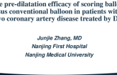 TCT 443: Lesion Preparation With Scoring Balloon Improves the Efficacy of Drug-Coated Balloon Treatment in Patients With De Novo Coronary Artery Disease