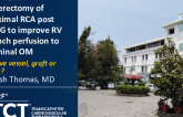 TCT 1245: Rotational Atherectomy of Proximal RCA Post CABG to Improve RV Branch Perfusion to Terminal OM