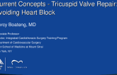 Current Concepts – Tricuspid Valve Repair – Avoiding Heart Block