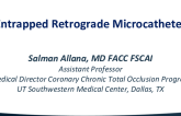 Entrapped Retrograde Microcatheter