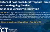 TCT 105: Predictors of Post-Procedural Troponin Increase in Patients Undergoing Elective Percutaneous Coronary Intervention