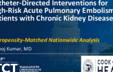 TCT 728: Catheter-Directed Intervention for High-Risk Acute Pulmonary Embolism in Chronic Kidney Disease