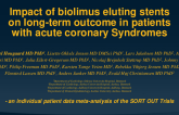 TCT 420: Impact of Biolimus Eluting Stents on Long-Term Outcome in Patients With Acute Coronary Syndromes: An Individual Patient Data Meta-Analysis of the SORT OUT Trials