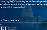 TCT 931: Outcomes of Self-Expanding Versus Balloon-Expandable Transcatheter Aortic Valves in Patients With Small Aortic Annuli: A Metanalysis