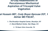 TCT 689: 30-Day Readmissions of Percutaneous Mechanical Aspiration of Tricuspid Valve Vegetation