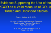 Evidence Supporting the Use of KCCQ as a Valid Measure of Quality of Life in Both Blinded and Unblinded Studies