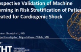 Prospective Validation of Machine Learning in Risk Stratification of Patients Treated for Cardiogenic Shock