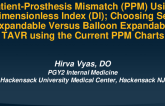 Patient-Prosthesis Mismatch (PPM) Using Dimensionless Index (DI); Choosing Self Expandable Versus Balloon Expandable TAVR Using the Current PPM Charts