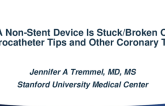 A Non-Stent Device Is Stuck/Broken Off (Microcatheter Tips and Other Coronary Trash)
