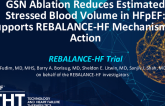 GSN Ablation Reduces Estimated Stressed Blood Volume in HFpEF: Supports REBALANCE-HF Mechanism of Action