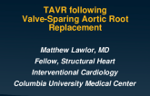 TAVR Following Valve-Sparing Aortic Root Replacement