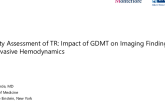 Severity Assessment of TR: Impact of GDMT on Imaging Findings and Invasive Hemodynamics