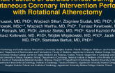 TCT 51: Risk Factors of Cardiac Arrest During a Percutaneous Coronary Intervention Performed with Rotational Atherectomy