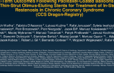 TCT 60: Long-Term Outcomes Following Drug-Coated Balloons Versus Thin-Strut Drug-Eluting Stents for Treatment of In-Stent Restenosis in Chronic Coronary Syndrome  (CCS Dragon-Registry)