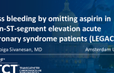 TCT 2: Less Bleeding by Omitting Aspirin in Non-ST-Segment Elevation Acute Coronary Syndrome Patients (LEGACY)