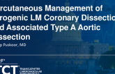 TCT 1328: Percutaneous Management of Iatrogenic LM Coronary Dissection and Associated Type A Aortic Dissection