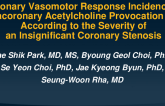 TCT 654: Coronary Vasomotor Response to Intracoronary Acetylcholine Provocation Test According to the Severity of an Insignificant Coronary Artery Stenosis