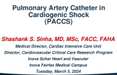 Pulmonary Artery Catheter in Shock (PACCS)