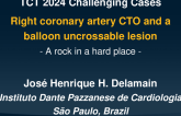 TCT 1496: Right Coronary Artery CTO and a Balloon Uncrossable Lesion: A Rock in a Hard Place
