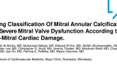 TCT 625: Staging Classification of Mitral Annular Calcification and Severe Mitral Valve Dysfunction