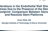 TCT 606: Alterations in the Endothelial Wall Shear Stress Due to the Presence of the Stent Footprint: Comparison Between Xience and Resolute Stent Platforms