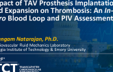 TCT 930: Impact of TAV Prosthesis Implantation and Expansion on Thrombosis: An In Vitro Blood Loop and PIV Assessment