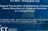 TCT 1324: Atypical Presentation of Spontaneous Coronary Artery Dissection as a Subacute Occlusion in a Young Woman 