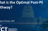 What is the Optimal Post-PE Pathway?