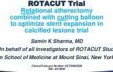 Rotational atherectomy combined with cutting balloon to optimize stent expansion in calcified lesions – Primary Results of the ROTACUT trial