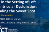 Case 3: TR in the Setting of Advanced LV Dysfunction – Finding the Sweet Spot