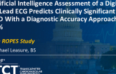 TCT 197: Artificial Intelligence Assessment of a Digital 12 Lead ECG Predicts Clinically Significant CAD With a Diagnostic Accuracy Approaching 90%: The ROPES Study