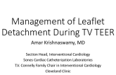 How to Manage Tricuspid Edge to Edge Leaflet Detachment or Embolization