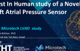 First In Human Use of the Microtech Pressure Sensor